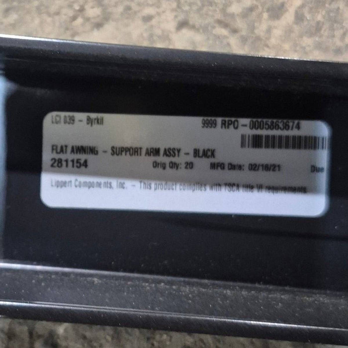 Used Lippert Awning Arm, Idler (Rear), Black, 69" - 281154