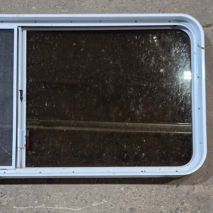 Used White Radius Opening Window - 57 1/4" X 24 1/2" X 2"