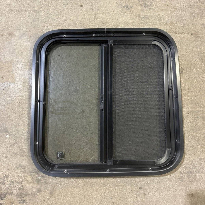 Used Black Radius Opening Window - 19.875 X 19.875 X 1.875