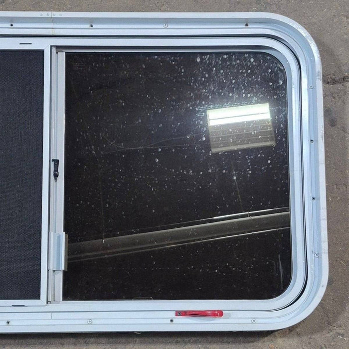 Used White Radius Emergency Opening Window - 42 5/8" X 24 3/8" X 1 7/8"