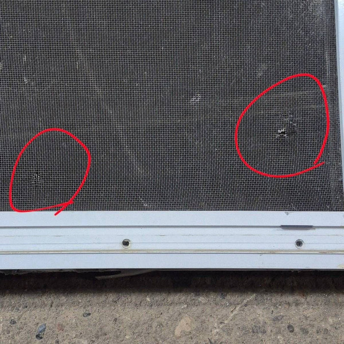 Used White Radius Opening Window - 57 1/4" X 24 1/2" X 2"
