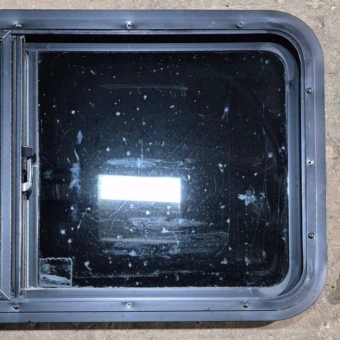 Used Black Radius Opening Window - 36 1/8" X 17 1/2" X 1 7/8"