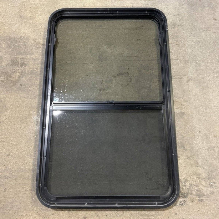 Used Black Radius Opening Window - 41.75 X 26 X 1.875