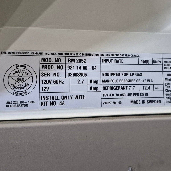 Used Complete Dometic Fridge, 2-Way - RM2652