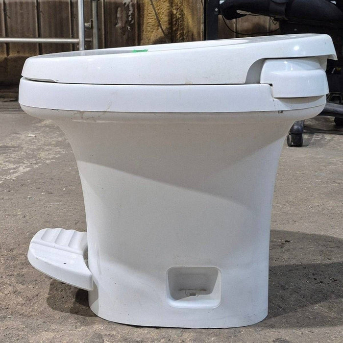 Used Complete Thetford Toilet, Foot Flush, High Profile, White - AQUA MAGIC IV , 24820