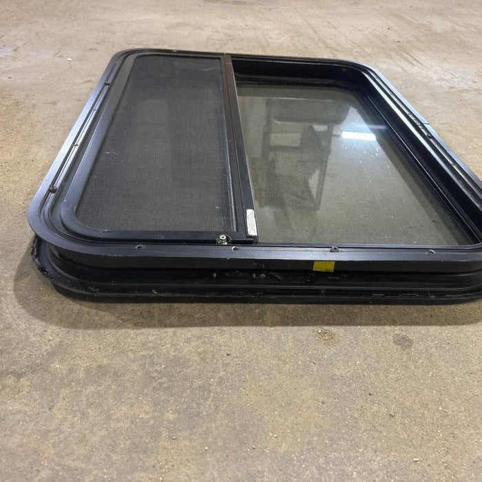 Used Black Radius Opening Window - 29.5 X 21.75 X 1.875