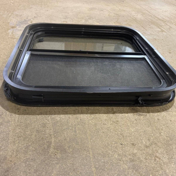Used Black Radius Opening Window - 19.875 X 19.875 X 1.875