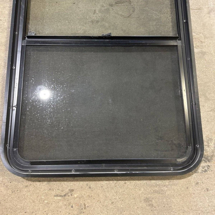 Used Black Radius Opening Window - 41.75 X 26 X 1.875
