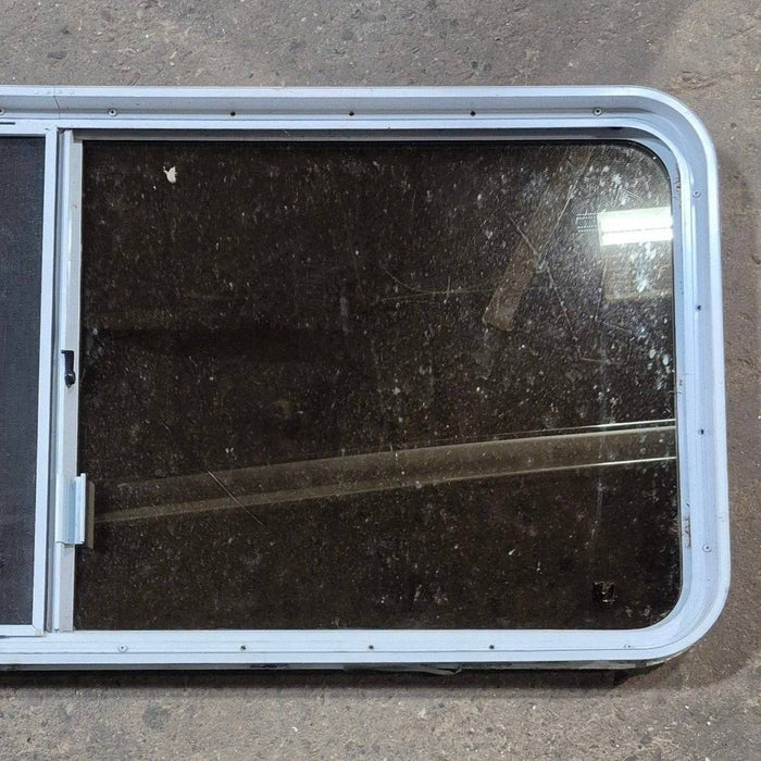 Used White Radius Opening Window - 57 1/4" X 24 1/2" X 2"