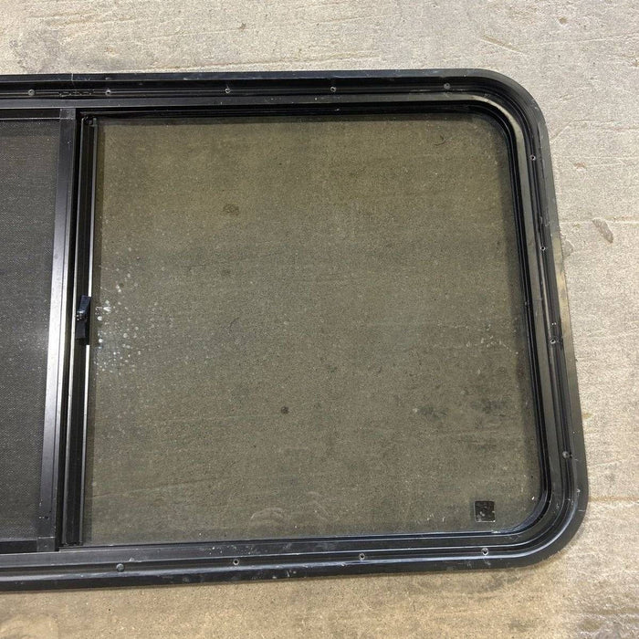 Used Black Radius Opening Window - 47.75 X 24.75 X 1.875