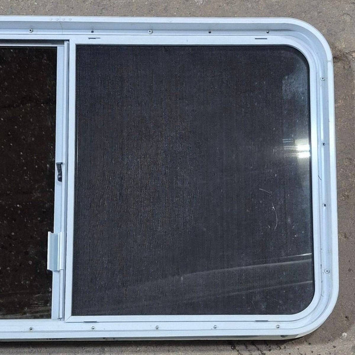 Used White Radius Opening Window - 42 5/8" X 24 3/8" X 1 7/8"