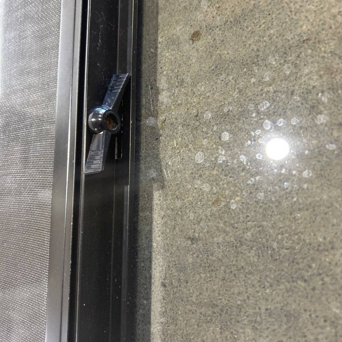 Used Black Radius Opening Window - 47.75 X 24.75 X 1.875