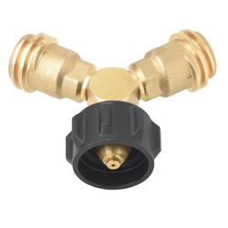 Propane Supply Splitter Flame King AB225 Y-Splitter Valve; Allows Connection Of Additional Appliances
