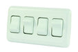 Quad Rocker Switch Assembly - White - Young Farts RV Parts