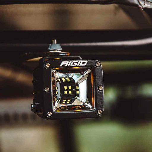 Radiance Scene Lights - Surface Mount Pair - Black w/Amber LED Backlights - Young Farts RV Parts