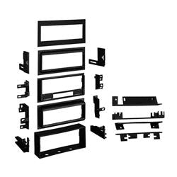Radio Mounting Kit Metra Electronics 99-4544 TurboKits; For Quick Conversion From 2-Shaft To Single-DIN Aftermarket Vehicle Radio Installation With Equalizer Option On Models With J-2000 Panel-Style OEM Radio Head Unit Provisions; Painted; Black; ABS Plas