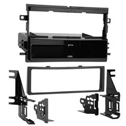 Radio Mounting Kit Metra Electronics 99-5812 TurboKits; For Installing An Aftermarket Recessed ISO-Mount Or Single-DIN Vehicle Radio With Pocket Provisions; Painted; Black; ABS Plastic