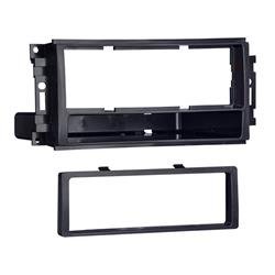 Radio Mounting Kit Metra Electronics 99-6511 TurboKits; For Installing An Aftermarket Recessed ISO-Mount Or Single-DIN Vehicle Radio With Pocket Provisions; Painted; Black; ABS Plastic