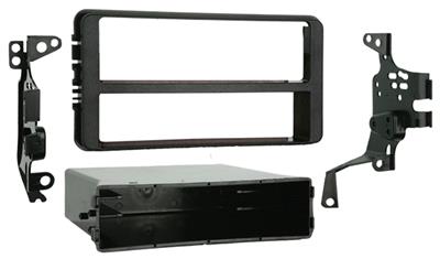 Radio Mounting Kit Metra Electronics 99-8201 TurboKits; For Installing An Aftermarket Recessed ISO-Mount Vehicle Radio With Pocket Provision; Painted; Black; ABS Plastic