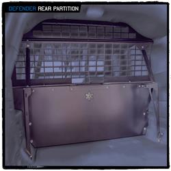 Rear Seat Partition Westin Public Safety 35-12045 Defender, Direct Fit Behind Rear Seat, With Punch Mesh Window