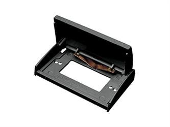 Receptacle Cover RV Designer E466 GFCI Outlet; Black; Weatherproof