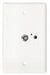 Receptacle King PB1000 Use To Provide Power To An Amplified TV Antenna; Outside/ Indoor Use; 12 Volt DC Campground Cable Input; Spade Terminal; Single; White; 3-1/2" x 2-3/4" x 2" - Young Farts RV Parts