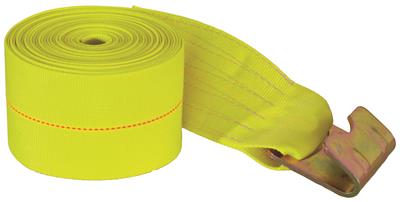 Recovery Strap Buyers Products 1903070 4" x 27 Foot ; Rated To 15000 Pounds; Without Sleeve; With Flat Hook - Young Farts RV Parts