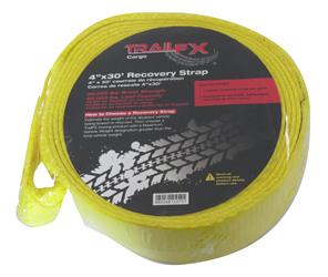 Recovery Strap TrailFX C14019Y TFX Recovery Strap; 30 Foot X 4" ; Rated To 20000 Pound; Yellow - Young Farts RV Parts