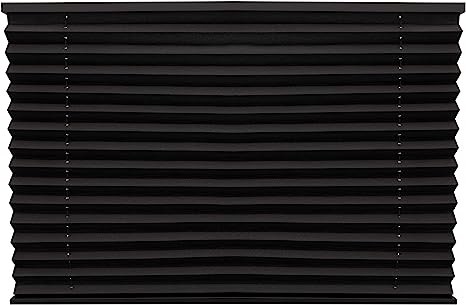 RecPro Pleated Shades in Black for RVs/Campers (62" W x 38" L) - Young Farts RV Parts