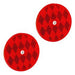 Reflector Bargman 74-68-010 Red Lens; 3-3/16" Round - Young Farts RV Parts