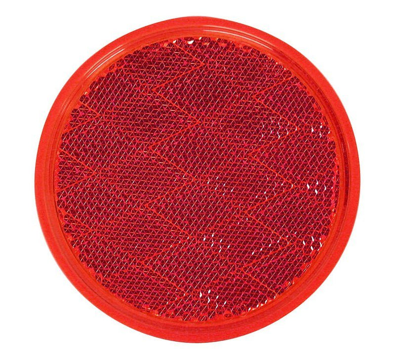 Reflector Peterson Mfg. V475R Quick Mount; Red Lens; 3 - 3/16" Round; Without Housing - Young Farts RV Parts