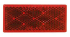 Reflector Peterson Mfg. V483R Quick Mount; Red Lens; 3-1/8" x 1-3/8" Rectangular; Without Housing - Young Farts RV Parts