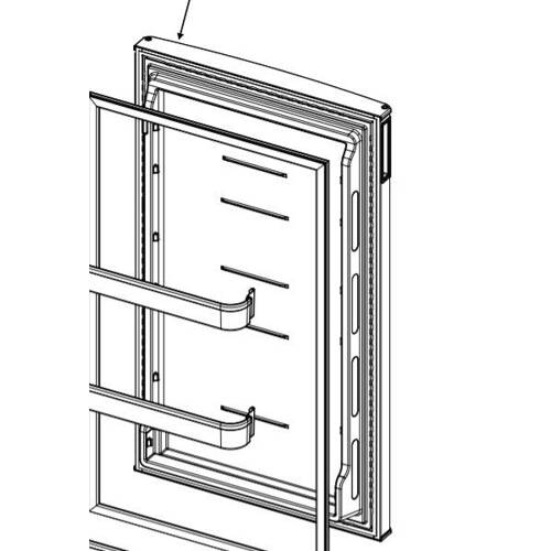 Replacement Refrigerator Door - For Norcold N10DCSS - 640158 - Young Farts RV Parts