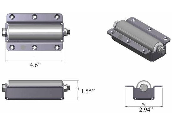 Replacement Roller for RV Slide Out - Recess Mount