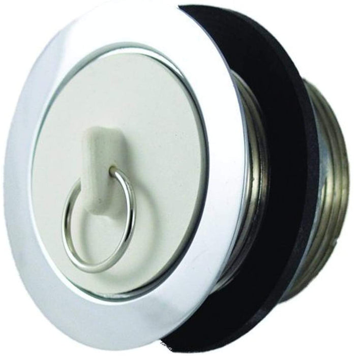 JR Products 9495-205-022 Sink Strainer With 1-5/8 Inch Rubber Stopper/ Plastic Washer/ Rubber Washer/ Slipnut