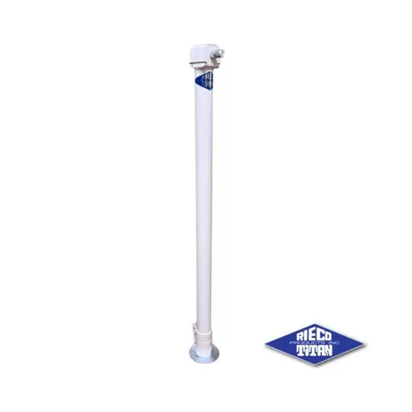 Rieco - Titan 44411 Mechanical Corner Jack, White - Single (No Crank) - Young Farts RV Parts