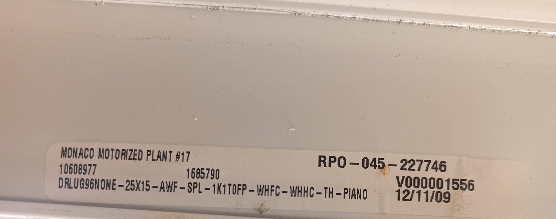 Used Radius Cornered Cargo Door 24 5/8" x 14 5/8" x 2"D - Young Farts RV Parts