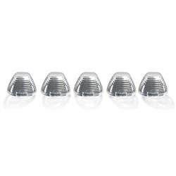 Recon Accessories 264142CL Roof Marker Light Direct Fit Tear-Drop; Clear Lens; Xenon Bulb; Amber
