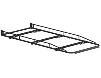 Roof Rack Holman 8012A Pro III Series; Universal Fit; Gloss; Black; Aluminum; Single; With Cap; 120" x 52" x 8"