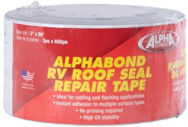 Roof Repair Tape 2" x 50 Foot Roll; White Lippert Components 2020002416 Alphabond/ Alpha Systems QTPOW250