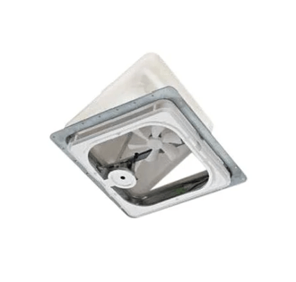 Roof Vent Ventline V2119-501-00 Powered Opening, 14-1/4" x 14-1/4", With Screen, With 12 Volt Fan, Polypropylene