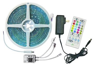 Rope Light - LED Valterra DG72694 Diamond Group, Replacement For Awning Lights, Multicolor LED, Bluetooth Connectivity With App, 12 Volt With 110 Volt Adapter, 10 Meter, 3 Modes (Chase/ Fixed/ Music), With 3M Tape Backing Adheres To All Surfaces Except Wo
