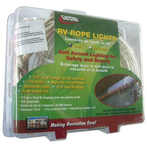 Rope Lights 18' Clear - Young Farts RV Parts