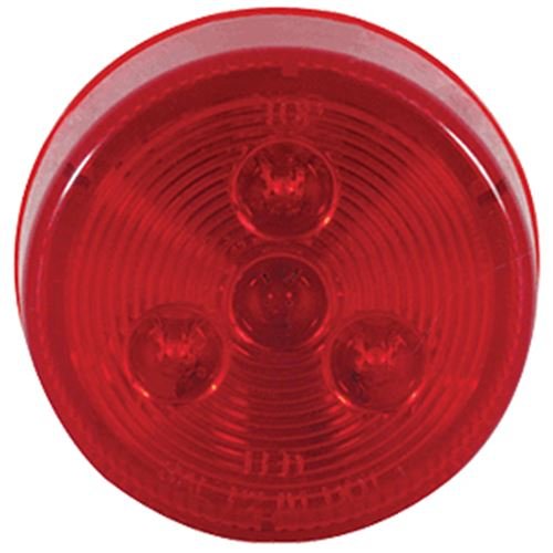 Round 2 1/2" LED Clearance/Marker Light Red - Young Farts RV Parts