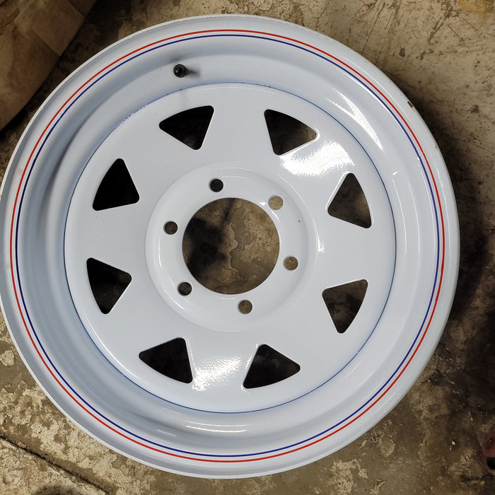 RT RT3728 - WHITE EIGHT SPOKE RIM 15"X6" 0 OFFSET 4.28