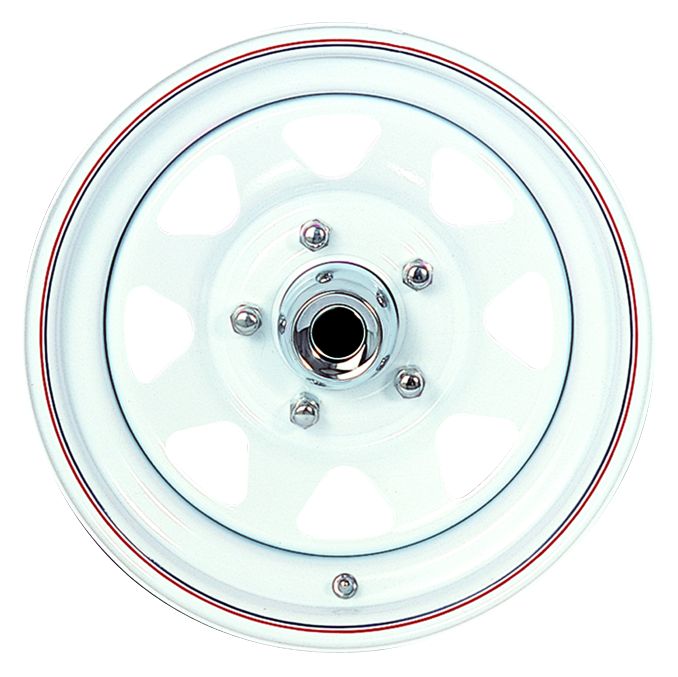 RT RT3728 - WHITE EIGHT SPOKE RIM 15"X6" 0 OFFSET 4.28