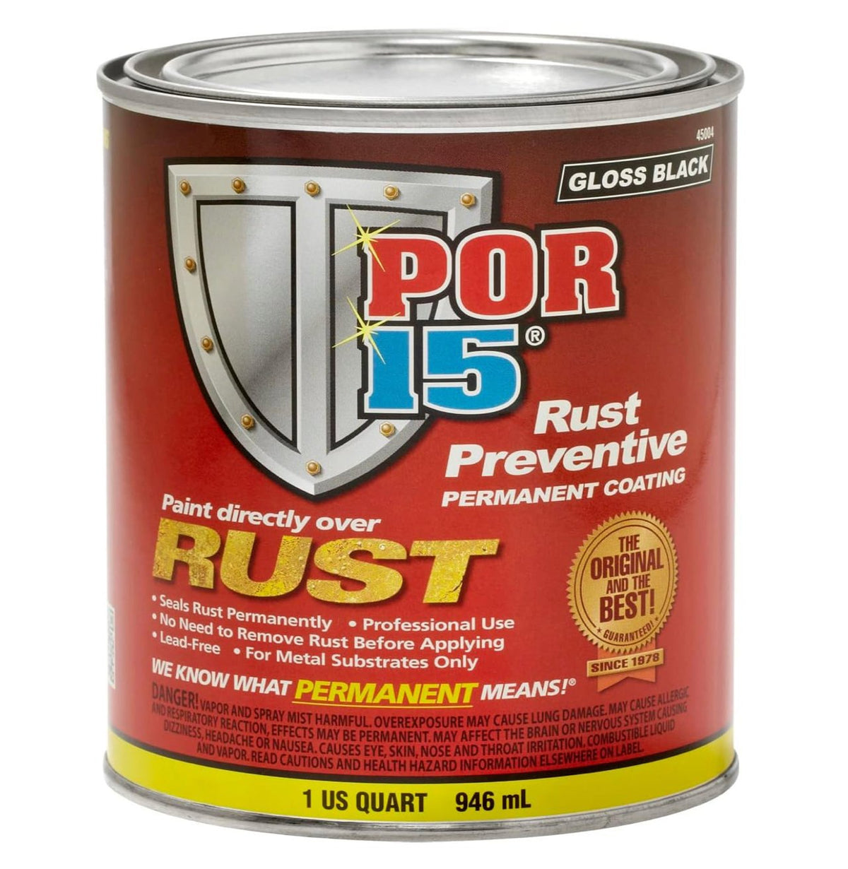 Buy Rust Treatment Por 15 45404 Used To Destroy Old Rust And Prevent ...