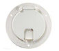 RV Designer® B110 - Deluxe 5.2"D Polar White Round Electric Cable Hatch - Young Farts RV Parts