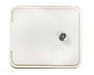 RV Designer® B150 - 6.5"H x 7.6"W Polar White Rectangular Electric Cable Hatch - Young Farts RV Parts