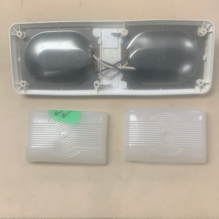 Used RV Interior Light Fixture  *DOUBLE* PD772 - NO SWITCH